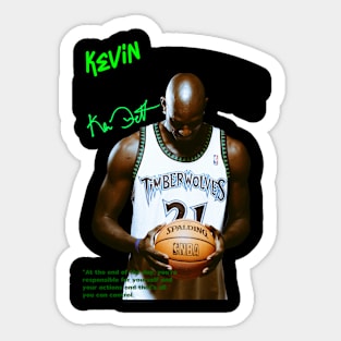 Kevin Garnett graphic Tee Sticker